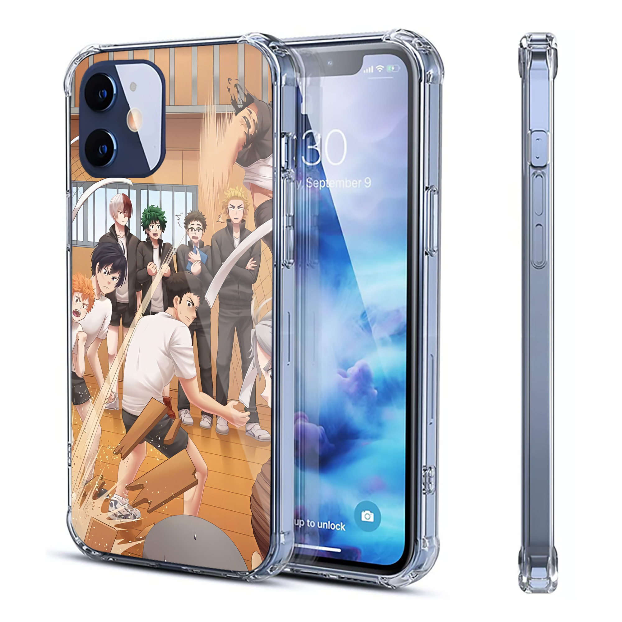 （画像用） ハイキュー!! Haikyu!! 【iPhone 12シリーズ対応】透明スマホケース（クリアソフトケース）